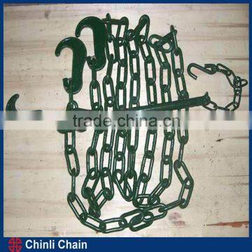 G70 Binder Chain with Clevis Grab Hook, banding lashing chain