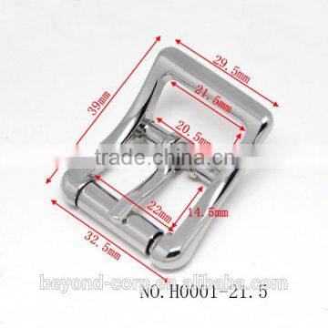 Good Quality Handbag Buckle With Roller Shiny Chrome Finish Roller Buckle Tri-flide Buckle With Roller photo-4