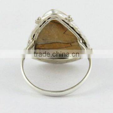 Dazzling Quality !! Bezel Setting Mookaite 925 Sterling Silver Ring, Indian Fashion Silver Jewellery, 925 Silver Jewellery photo-4