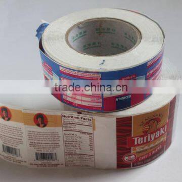 100% Direct Manufacture Adhesive Label Sticker Printing , Glossy Roll Self Adhesive Label