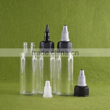 Tattoo Ink PET Bottle With Twist Cap clear Plastic bottles 1oz 2oz 4oz for e liquid