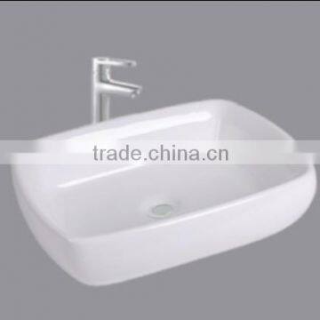 Square Artistic Ceramic Sanitaryware Cabinet Basin