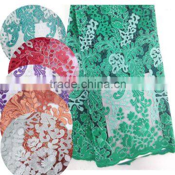 2016 newest design lace fabric market in dubai/hard tulle net fabric for wedding/Tulle French lace embroidery fabric