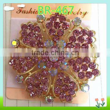 fashion handmake rhinestone brooches for wedding in bulk