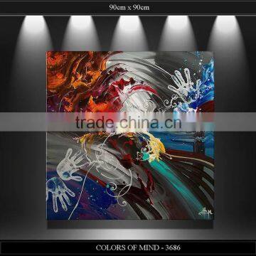 handpainted wall decor art abstract canvas painting ideas xd-phoenix01588