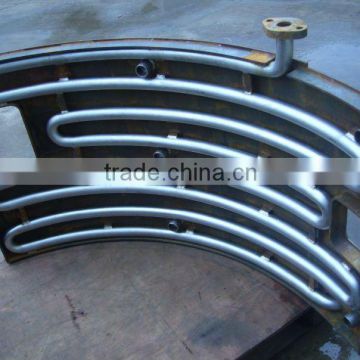 Boiler cooling coil