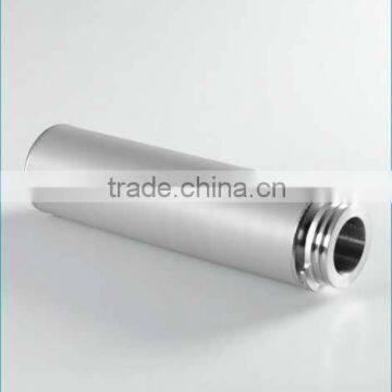 Sintered powder porous metal filter elements