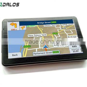 Newest 7"inch portable car gps navigator with FM MP3 Bluetooth AV-IN free HD map