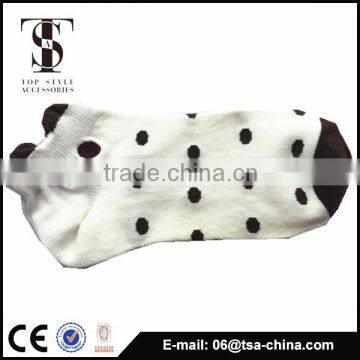 New Design Girl Soft Cotton Sock,fashion Round Dots Lady Socks photo-4