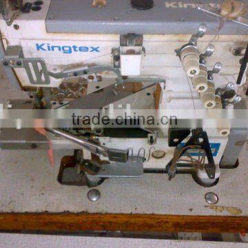 KINGTEX CT-6205 Used TAIWAN Second Hand High Speed Cylinder Bed Interlock Machine Sewing Machine Interlock Sewing Machine