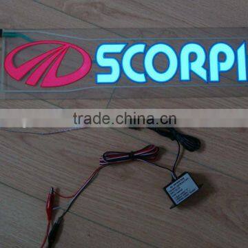 400mmX100mm EL flash car sticker,EL flashing sticker,equalizer el car sticker