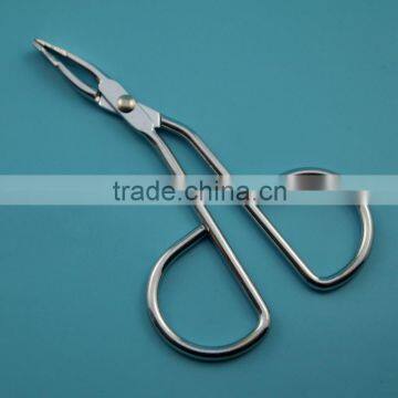 Professional use scissor handle tweezers