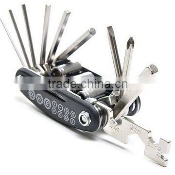 15 in 1 Multifunction bicycle repair tool kit /High quality bike repair tool kit for bicycle