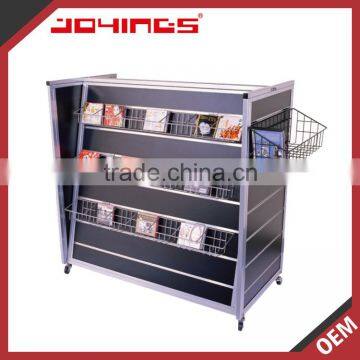 Easy to Move 4 Way MDF+ Wire Mesh DVD Display Rack