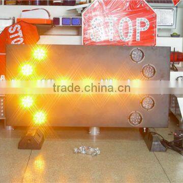 solar energy road safety led flashing reflective traffic arrow signs