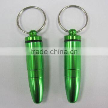 Aluminum keychain Pill Box