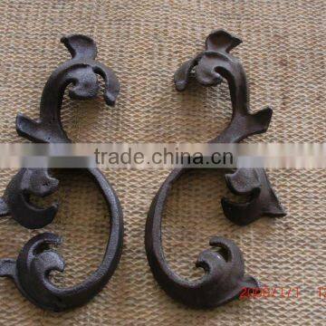 ornamental wrought iron casted flowers and leaves used on fence,stairing,gate,railing