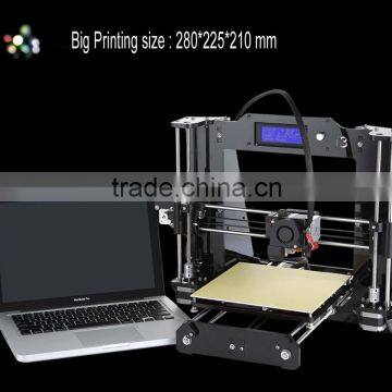 280*225*210 mm Upgraded High Precision Reprap Prusa i3 DIY 3d Printer Kit With 2 Rolls Filament 8GB SD Card and LCD As Gift photo-2