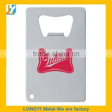 Credit card bottle opener with customized logo printed