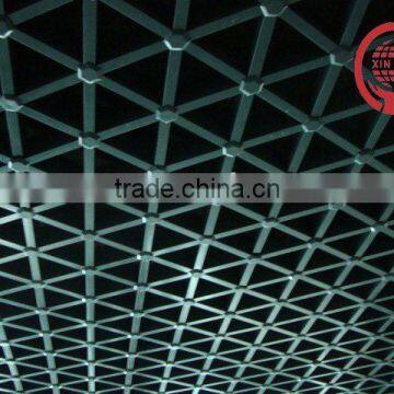 Aluminum triangle style grille ceiling