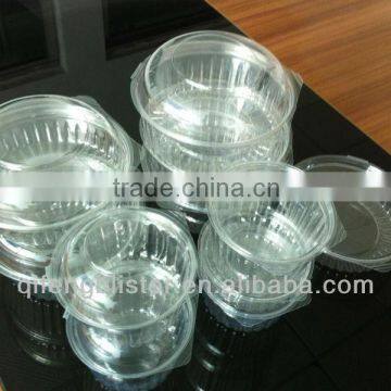 salad bowl,fruit bowl, disposable transparent round salad box