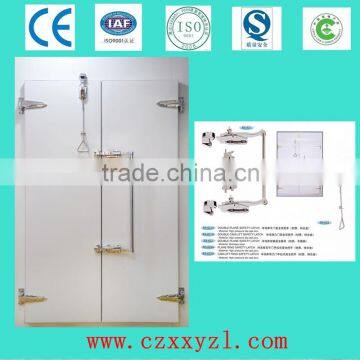 Cold room pu sandwich panel double swing door