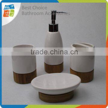 Hot sale bamboo bathroom accessories