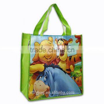 cute lamination Non Woven Reusable shopping Handbag Tote Bag