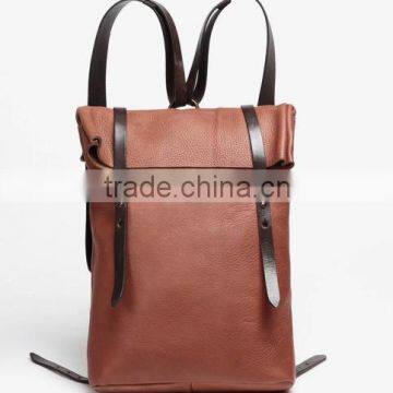 High Quality Women Knapsack Leather Document Backpack Bag photo-2
