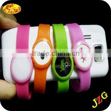 Led Silicone Bracelet for Promotional Product Flashing Led Light Custom Logo Cheap Silicone Rubber Wristband With High Quality