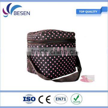 promotional mini satin polyester insulated cooler bag