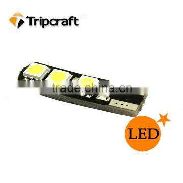 T10 2825 194 168 W5W 6 SMD 5050 Amber LED Car Wedge Tail Side Light