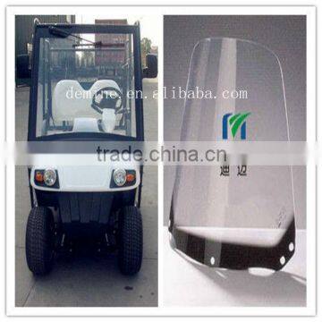 processing of polycarbonate vehicle windshield