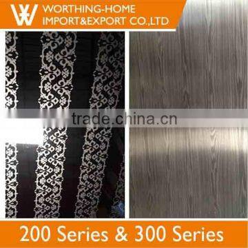Easy Sell Items 201 etched Stainless Steel Panels Decorative Manufacture