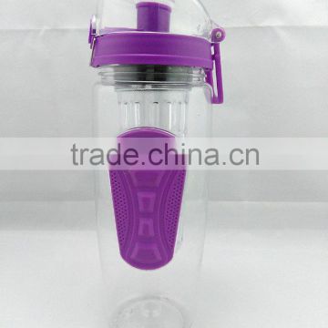 2016 Modern Plastic water bottle with fruit infuser bpa free