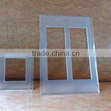 colorful tempered glass switch frame