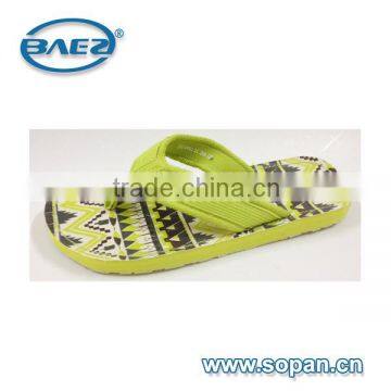 men bright flip flops with special pettern