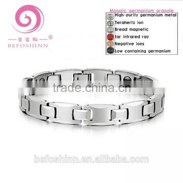 Europe Quality Tungsten Steel Fashion Jewelry Mens and Womens Germanium Charm Chain Bangle Bracelet Japan photo-3