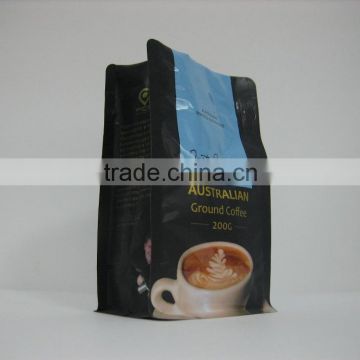 custom printed flat bottom coffee bags