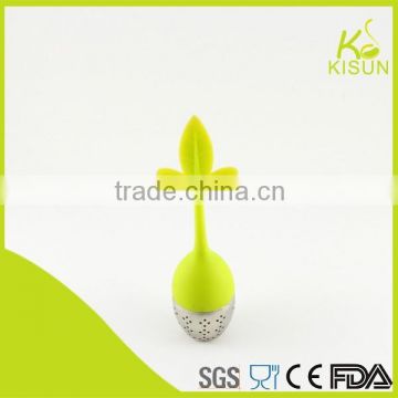 new color leaf silicone tea infuser tea strainer