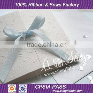 Satin Grosgrain Ribbon Bows for Favor Box