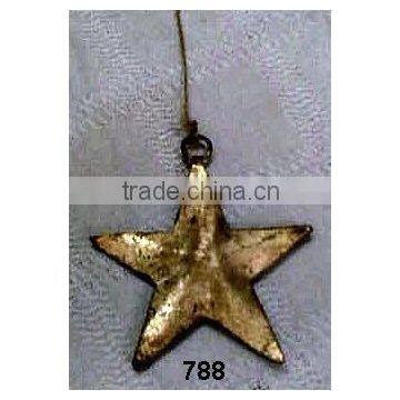 Iron Metal Star Christmas Tree Ornaments & Decoration Antique Finish