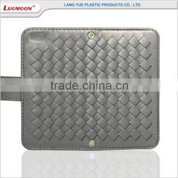 Card Holder Woven Patttern Leather Flip Case for Huawei Ascend G700 g7 G620/C8817L G6/P6 MINI photo-3