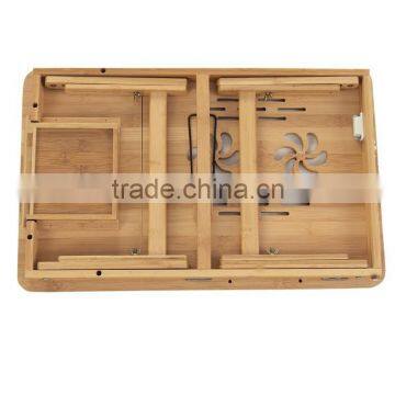 BH004/Hot Sale Exquisite Foldaway Durable Bamboo Notebook Desk photo-2