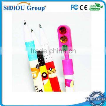 Traffic Light Rhinestone Cheap Ballpoint Pen Manufacturer