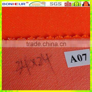 hi Viz Orange Poly/cotton Fabric Waterproof Breathable for Overalls(TPC723) photo-4
