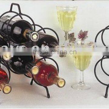 Metal 6 bottles wine racks (HF-A-0093)