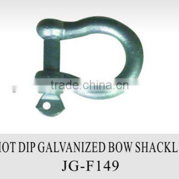 Hot dip galvanized bow shackle