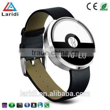 2015 New leather DM360 bluetooth smart watch for full hd 1080p porn sex video android and IOS support pedometer