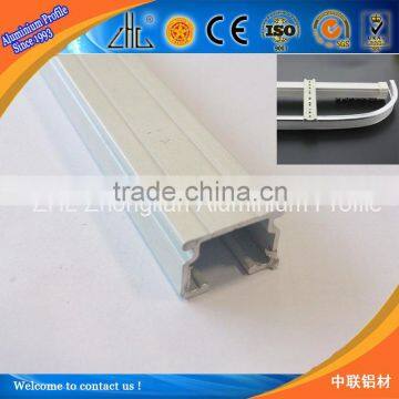 Hot! aluminum railing designs extrusions 6063 6061 t5 t6 flexible curtain rail